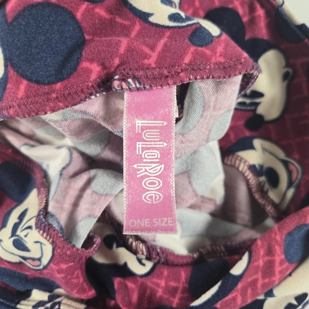 LuLaRoe Disney Leggings Bundle of 4 One Size Minnie Mickey‎ Mouse OS